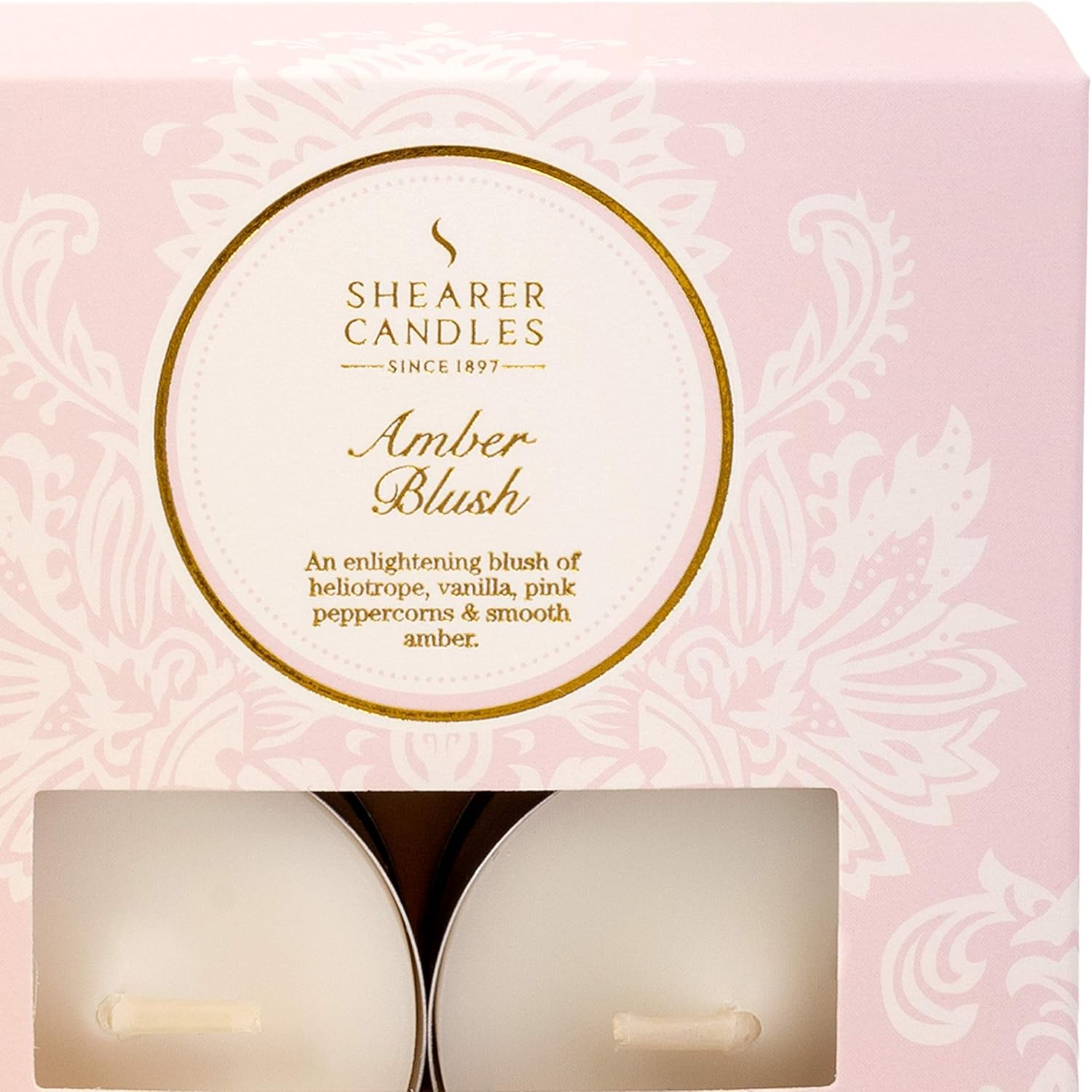 Amber Blush Scented Tealights (Box of 8)