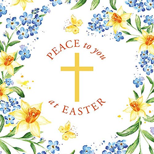 Pack of 5 Charity Easter Religious Cards ~ Easter Peace Christian/Catholic