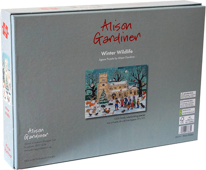 Alison Gardiner Designs - 1000 Piece Christmas Jigsaw Puzzle - Winter Wildlife