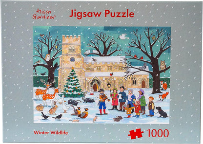Alison Gardiner Designs - 1000 Piece Christmas Jigsaw Puzzle - Winter Wildlife