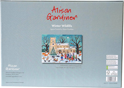 Alison Gardiner Designs - 1000 Piece Christmas Jigsaw Puzzle - Winter Wildlife