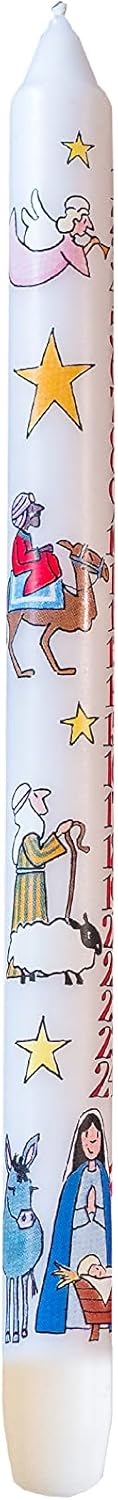 Nativity Advent Dinner Candle