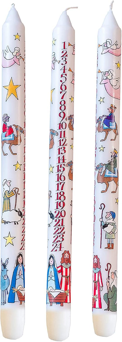 Nativity Advent Dinner Candle