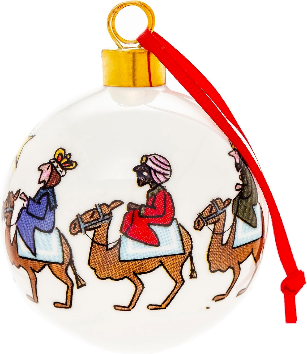 Alison Gardiner Fine Bone China 6 Centimetre Christmas Tree Bauble (Nativity