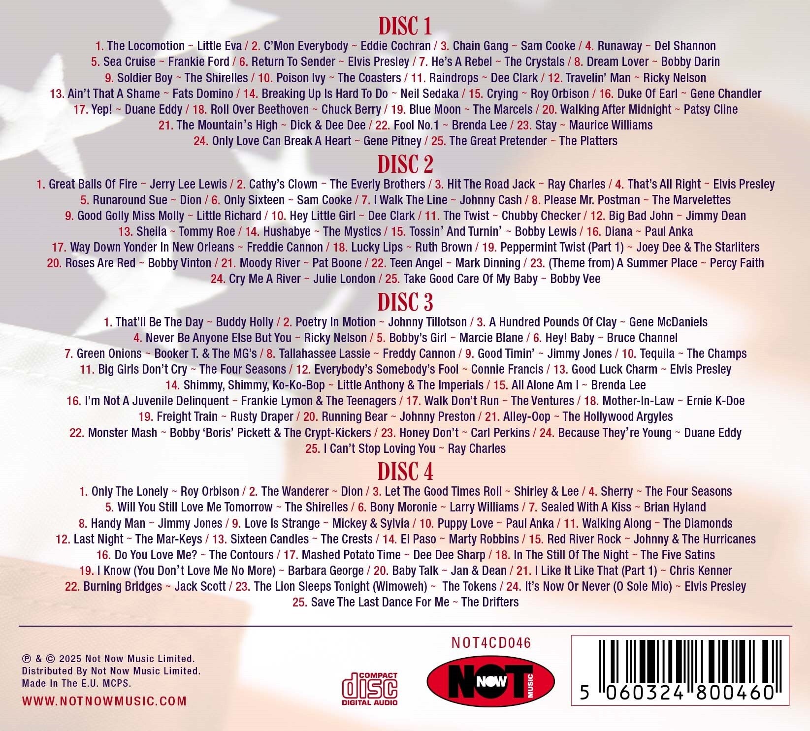 American Heartbeart: The '50s & '60s - 100 Songs