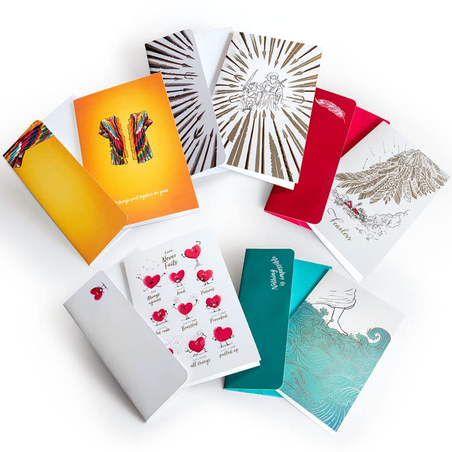 5 Different Greeting Cards & envelopes for all occasions - FEARLESS pack