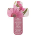 Pink Flower Cross Bookmark