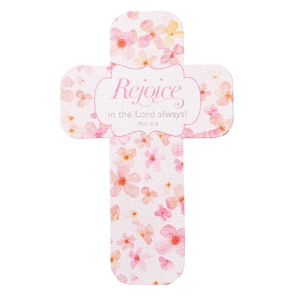 Christian Art Gifts Bookmark-Cross-Rejoice (Pack of 12)