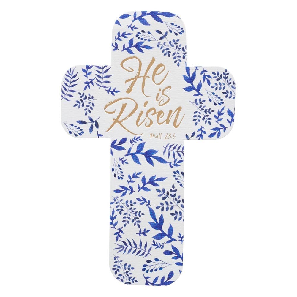 Christian Art Gifts Bookmark-Cross-He is Risen (Pack of 12)