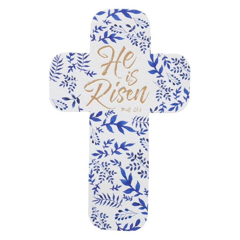 Christian Art Gifts Bookmark-Cross-He is Risen (Pack of 12)