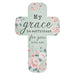 Christian Art Gifts Bookmark-Cross-My Grace is Sufficient/Pastel (Pack of 12)