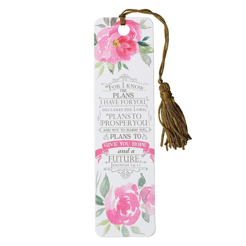 Christian Art Gifts I Know The Plans Bookmark - Jeremiah 29:11