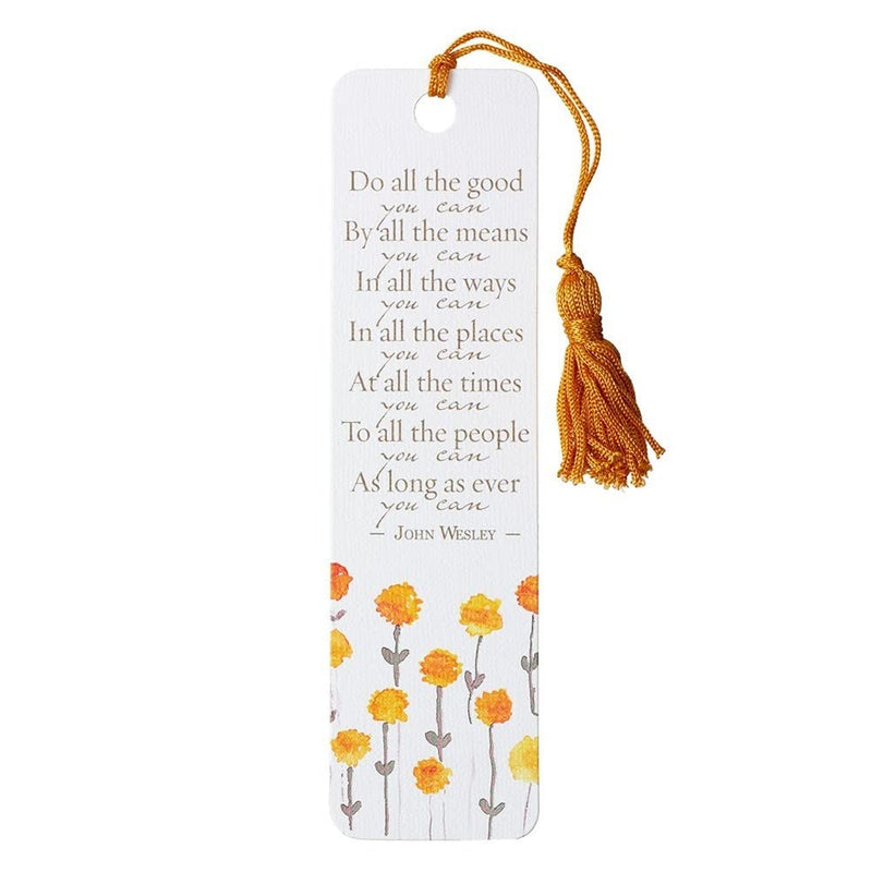 Christian Art Gifts Bookmark-Do All The Good You Can W/Tassel