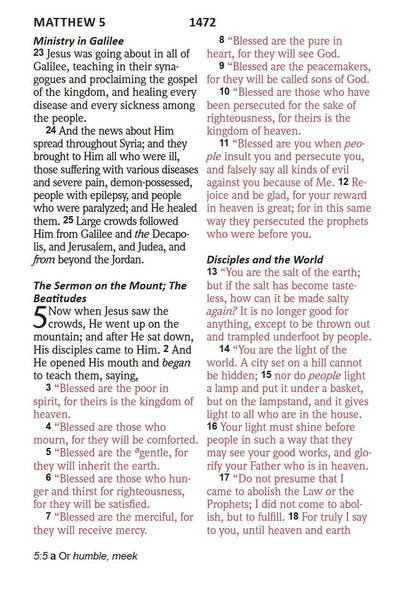 NASB 2020 Giant Print Text Bible, Blue, Indexed