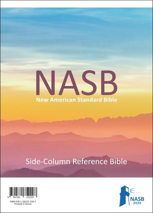 NASB 2020 Side-Column Reference Bible, Brown, Leathertex