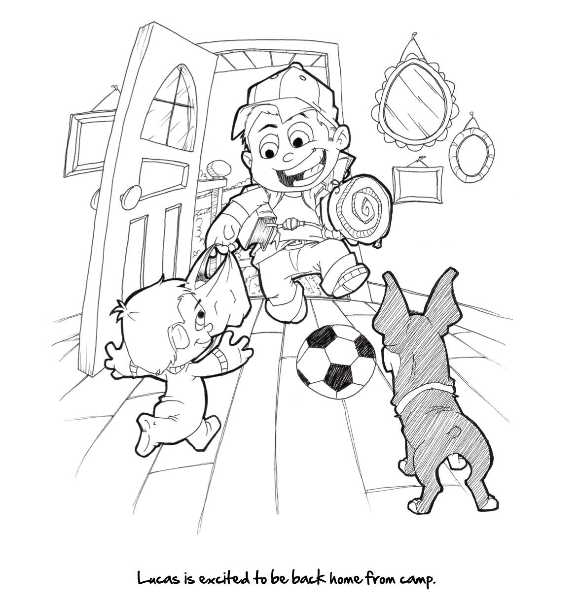 Growing Up With God Colouring Book