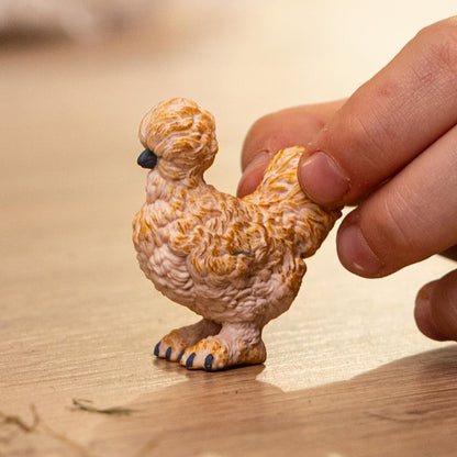 schleich 14891 Silkie Chicken, from 3 years FARM WORLD - Figurine, 6 x 6 x 6 cm