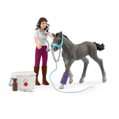 Schleich Horse Club mevr. Kramel met veulen 42752