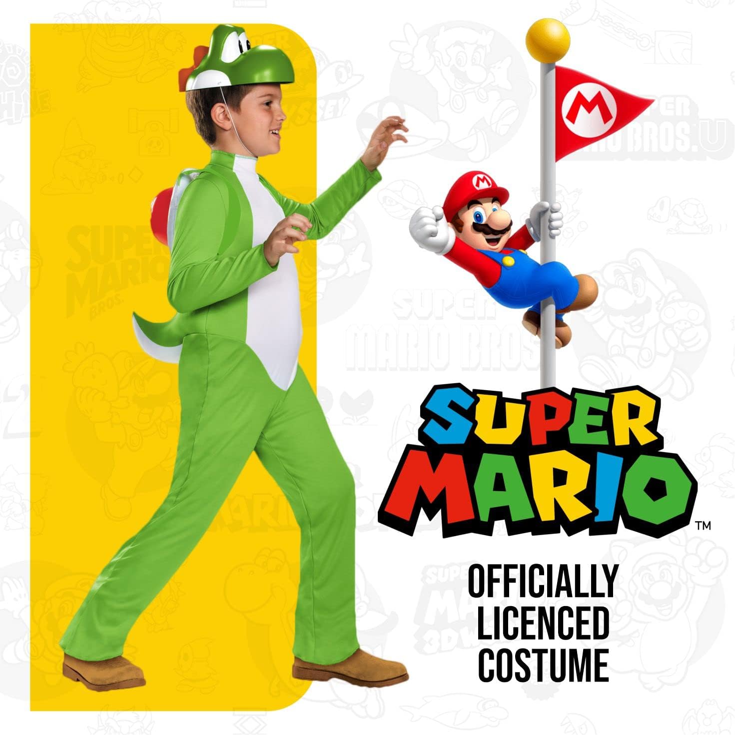 Nintendo Unisex Kids Yoshi Deluxe Kids Costume