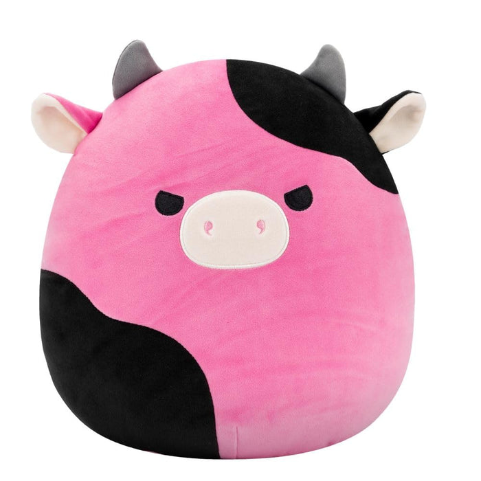 Squishmallows Original 12-Inch Pollyanna the Black and Pink Cow
