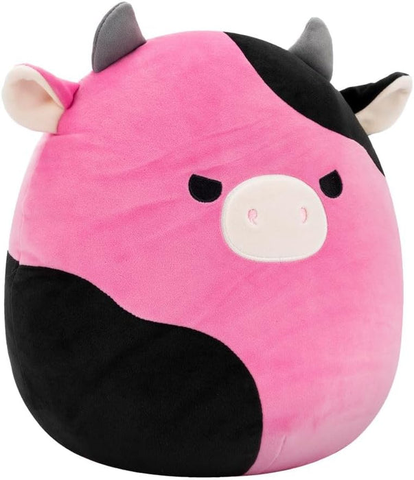 Squishmallows Original 12-Inch Pollyanna the Black and Pink Cow