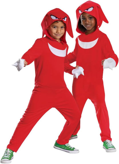 Sonic 3 158699K-20L Knuckles Hooded Fancy Dress, M