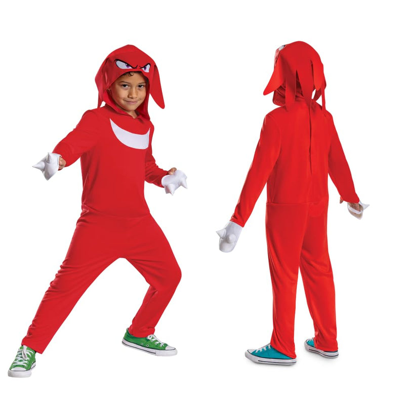 Sonic 3 158699K-20L Knuckles Hooded Fancy Dress, M