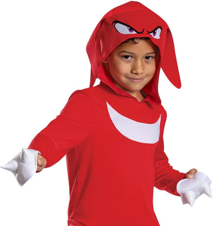 Sonic 3 158699M-20L Knuckles Hooded Fancy Dress, T2