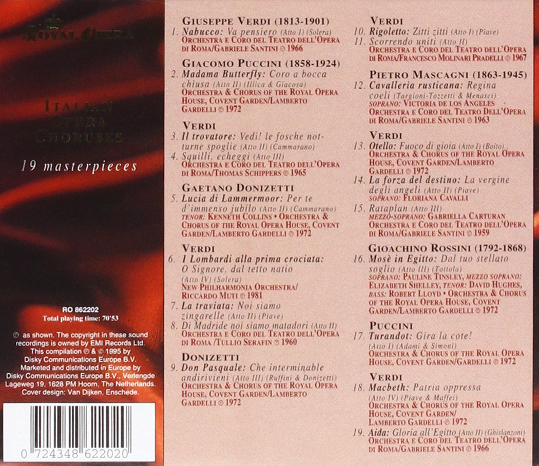 v/a - Italian Opera Choruses