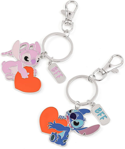 Stitch & Angel BFF Keychain Set