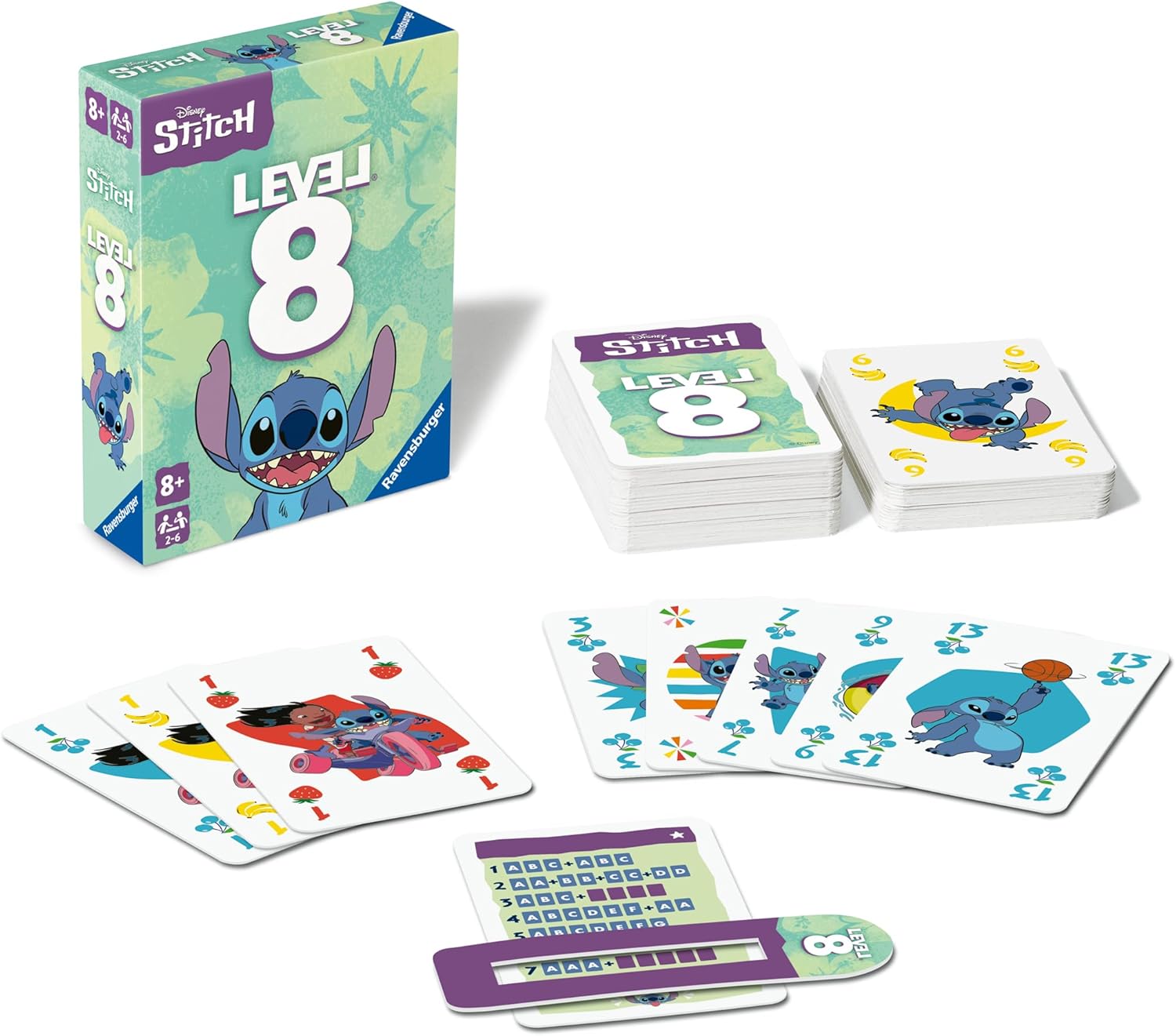 Disney Stitch Level 8® - Kartenspiel ab 8 Jahre