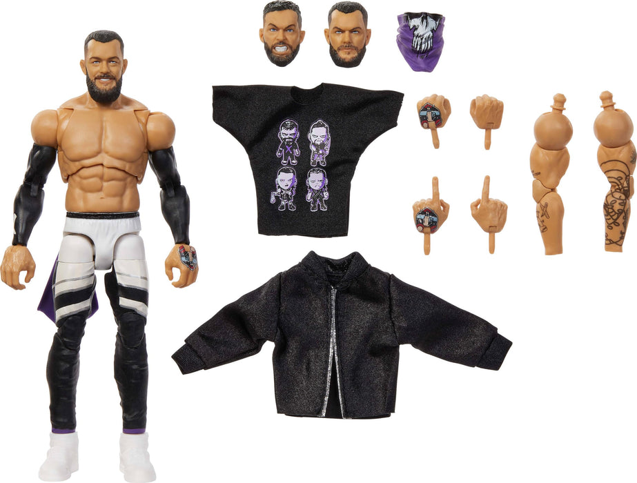 Mattel WWE Ultimate Edition Action Figure & Accessories, 6-inch Finn Balor Collectible Set, Swappable Heads & Hands, 30 Articulation Points