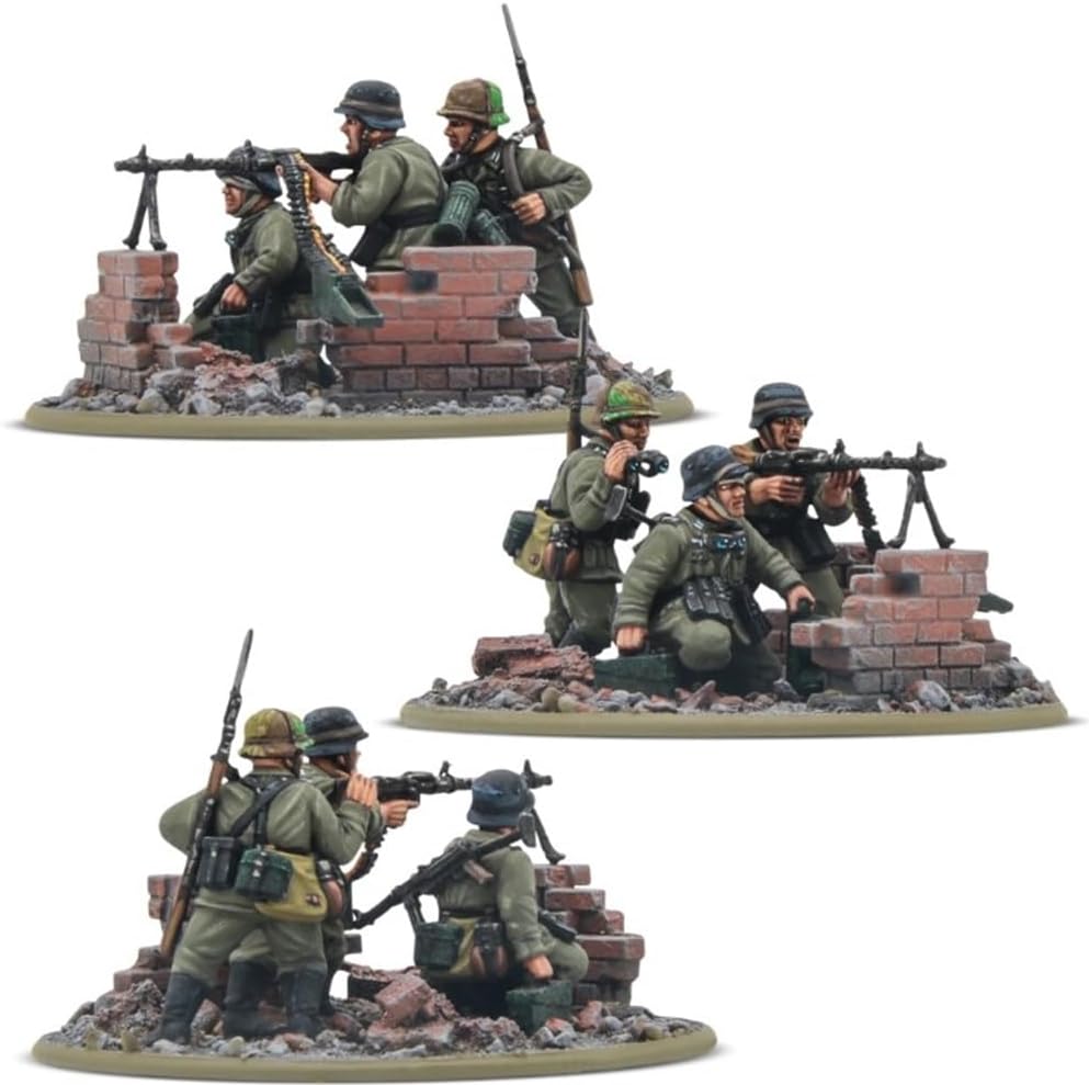Warlord Games German Army Veterans Infantry Platoon - 28mm Scale Plastic Miniatures for Bolt Action Highly Detailed World War 2 Miniatures