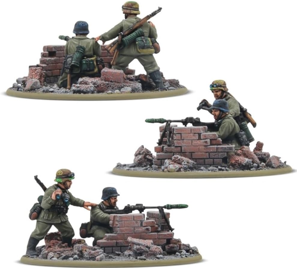 Warlord Games German Army Veterans Infantry Platoon - 28mm Scale Plastic Miniatures for Bolt Action Highly Detailed World War 2 Miniatures
