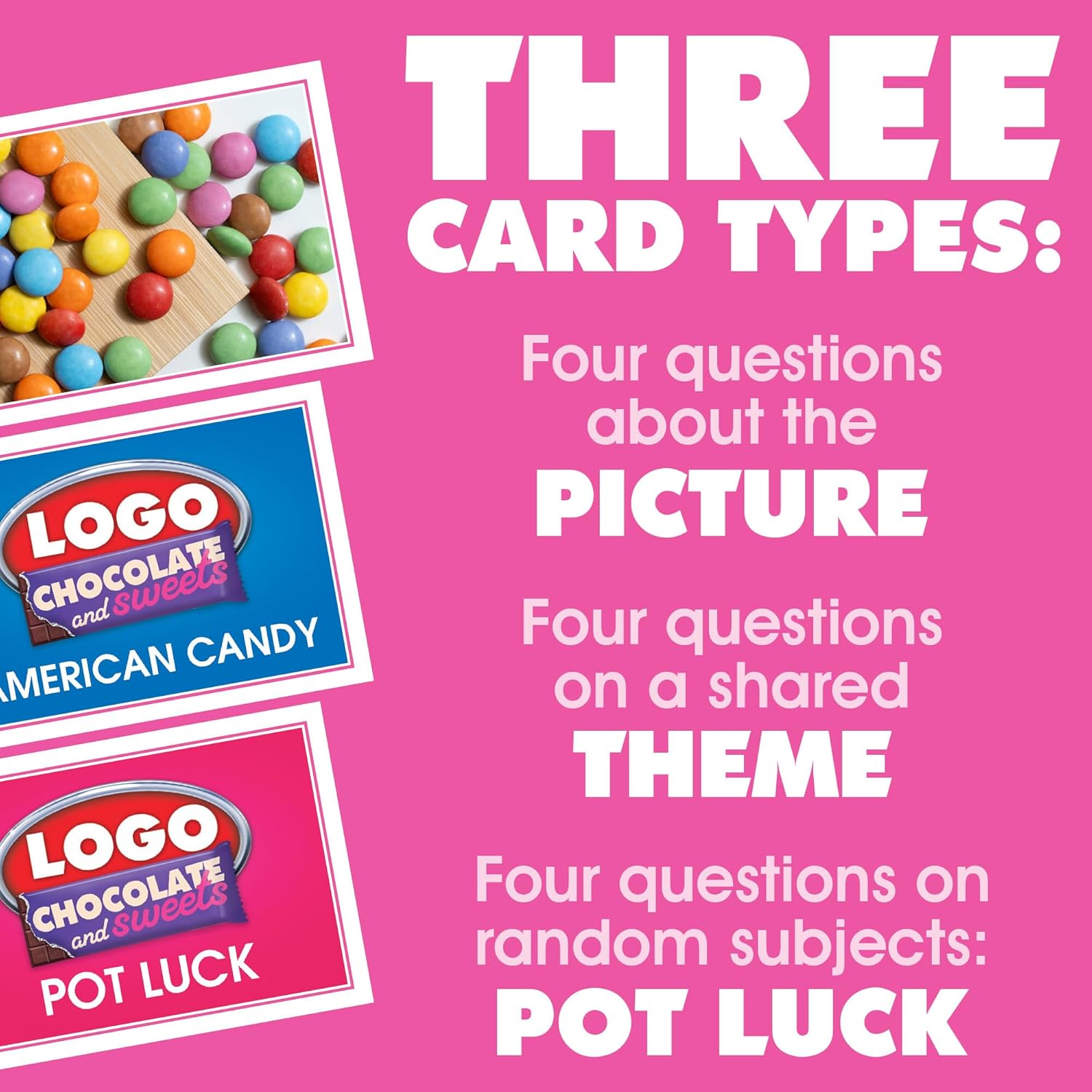 Drumond Park Logo Chocolate & Sweets Mini Board Game | Fun for Groups – Adults & Families | Travel-Size Trivia Game | Perfect for Parties & Game Nights