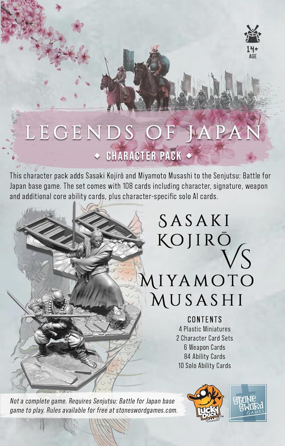 LUCKY DUCK GAMES - Senjutsu: Legends of Japan | Senjutsu Expansion | English Version | 1-4 Players | Ages 14+ | 15-20 Minutes
