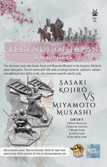 LUCKY DUCK GAMES - Senjutsu: Legends of Japan | Senjutsu Expansion | English Version | 1-4 Players | Ages 14+ | 15-20 Minutes