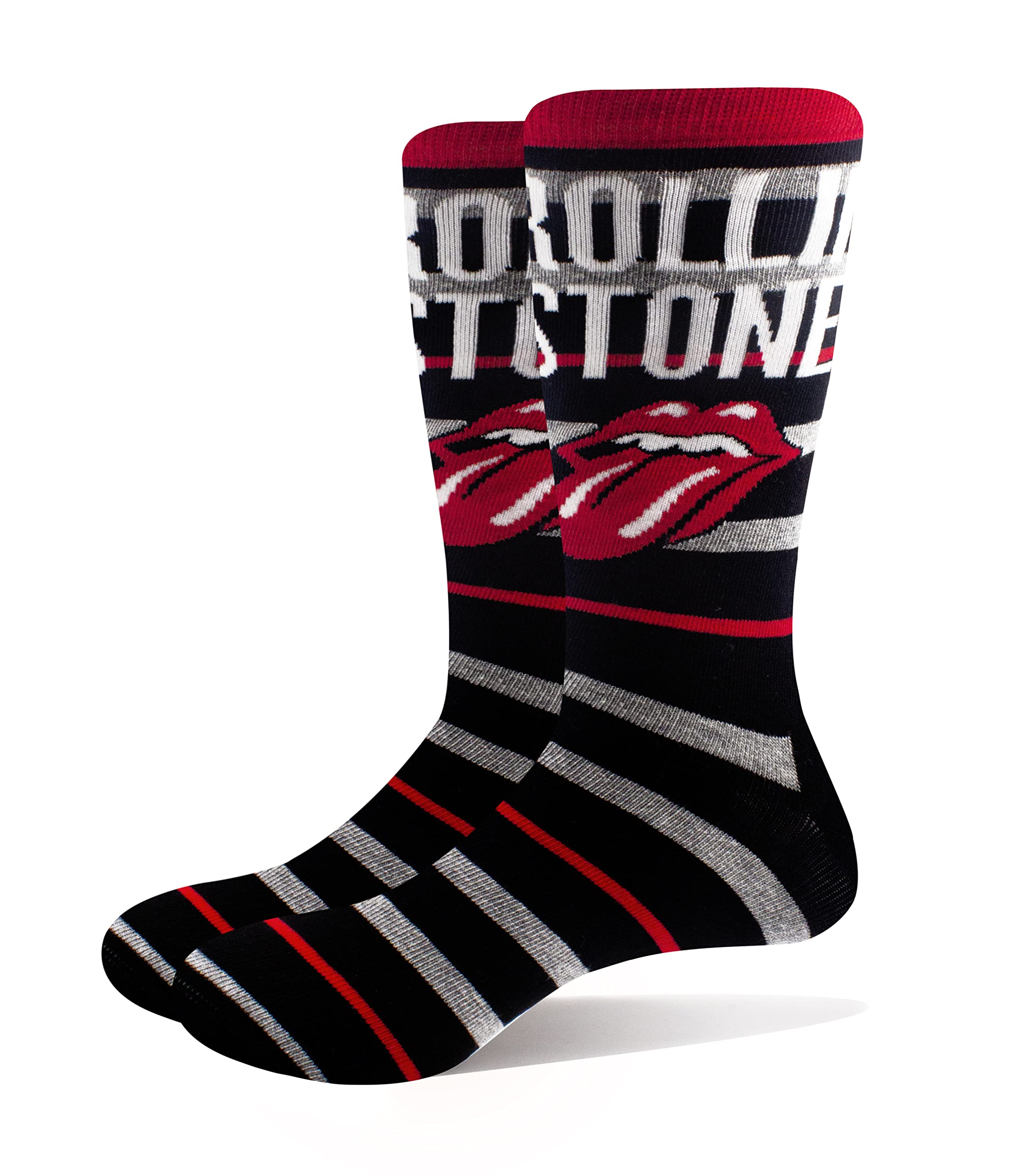 Rolling Stones The Unisex Adult Tongue Socks 40,5 EU, 45,5 EU Black, Red, White