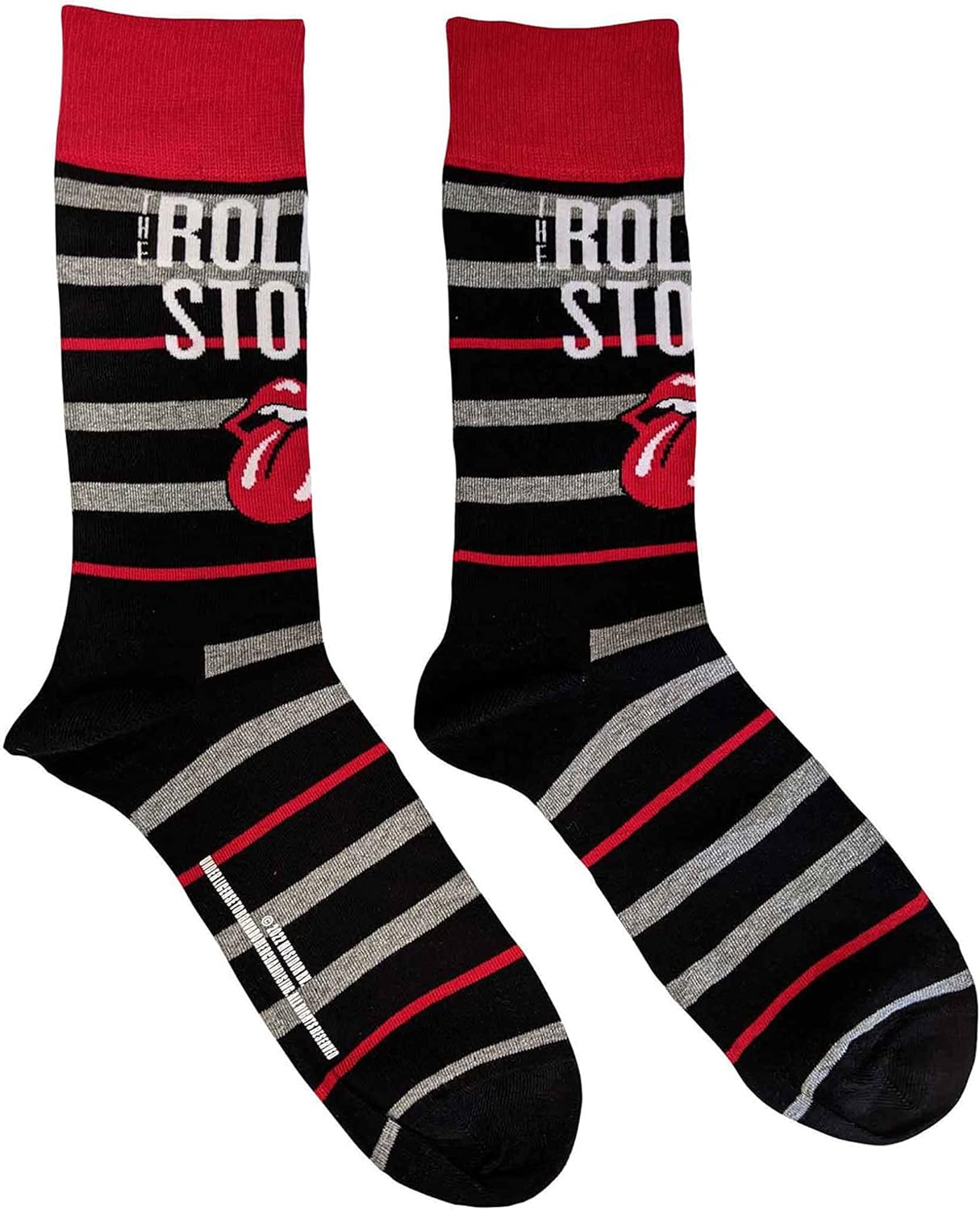 Rolling Stones The Unisex Adult Tongue Socks 40,5 EU, 45,5 EU Black, Red, White