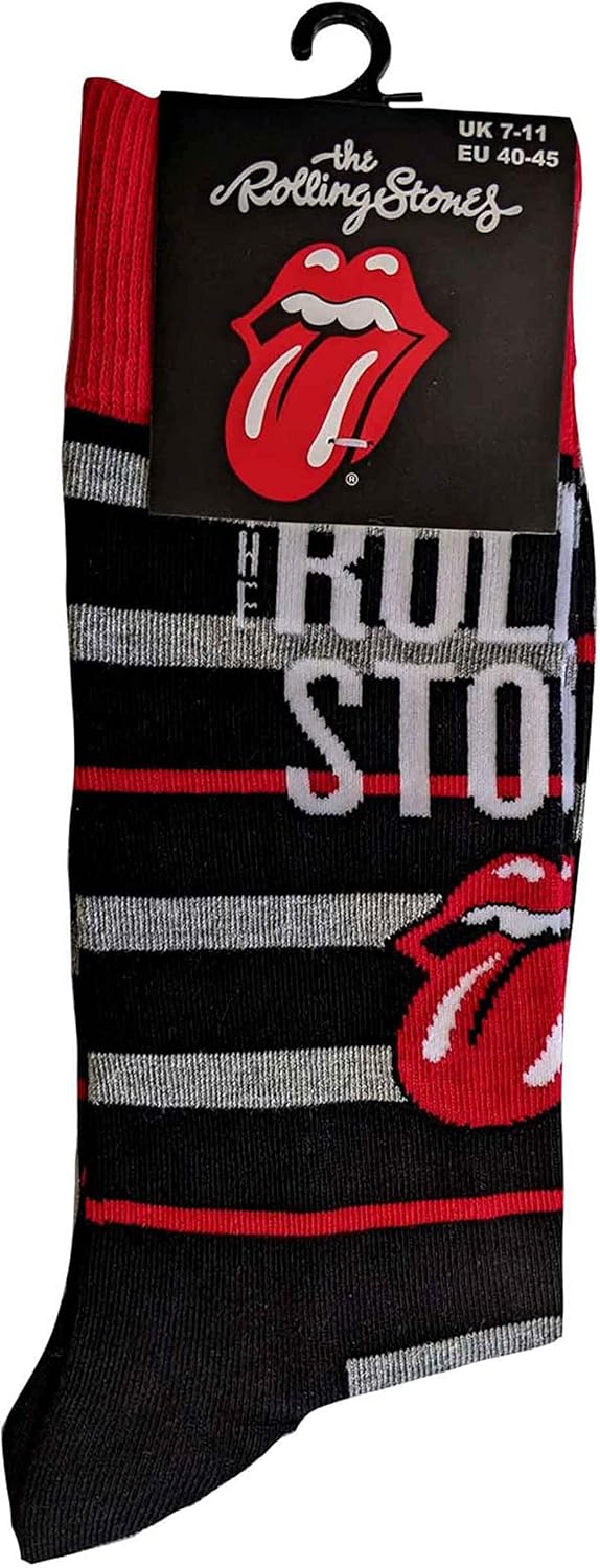 Rolling Stones The Unisex Adult Tongue Socks 40,5 EU, 45,5 EU Black, Red, White