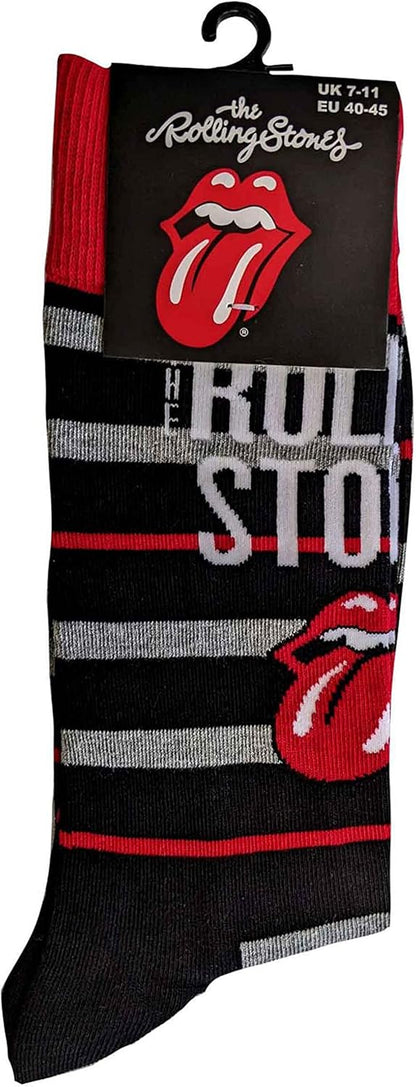 Rolling Stones The Unisex Adult Tongue Socks 40,5 EU, 45,5 EU Black, Red, White