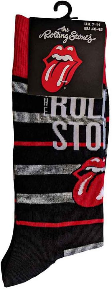 Rolling Stones The Unisex Adult Tongue Socks 40,5 EU, 45,5 EU Black, Red, White