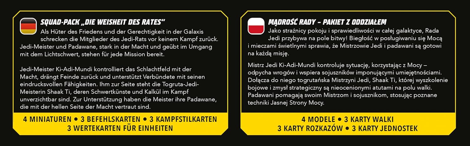 Atomic Mass Games | Star Wars Shatterpoint Wisdom of The Council | Expansión de Miniaturas | A Partir de 14 Años | para 2 Jugadores | 90 Minutos por Partida | Multilenguaje (Incluye Español