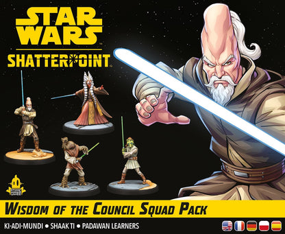 Atomic Mass Games | Star Wars Shatterpoint Wisdom of The Council | Expansión de Miniaturas | A Partir de 14 Años | para 2 Jugadores | 90 Minutos por Partida | Multilenguaje (Incluye Español