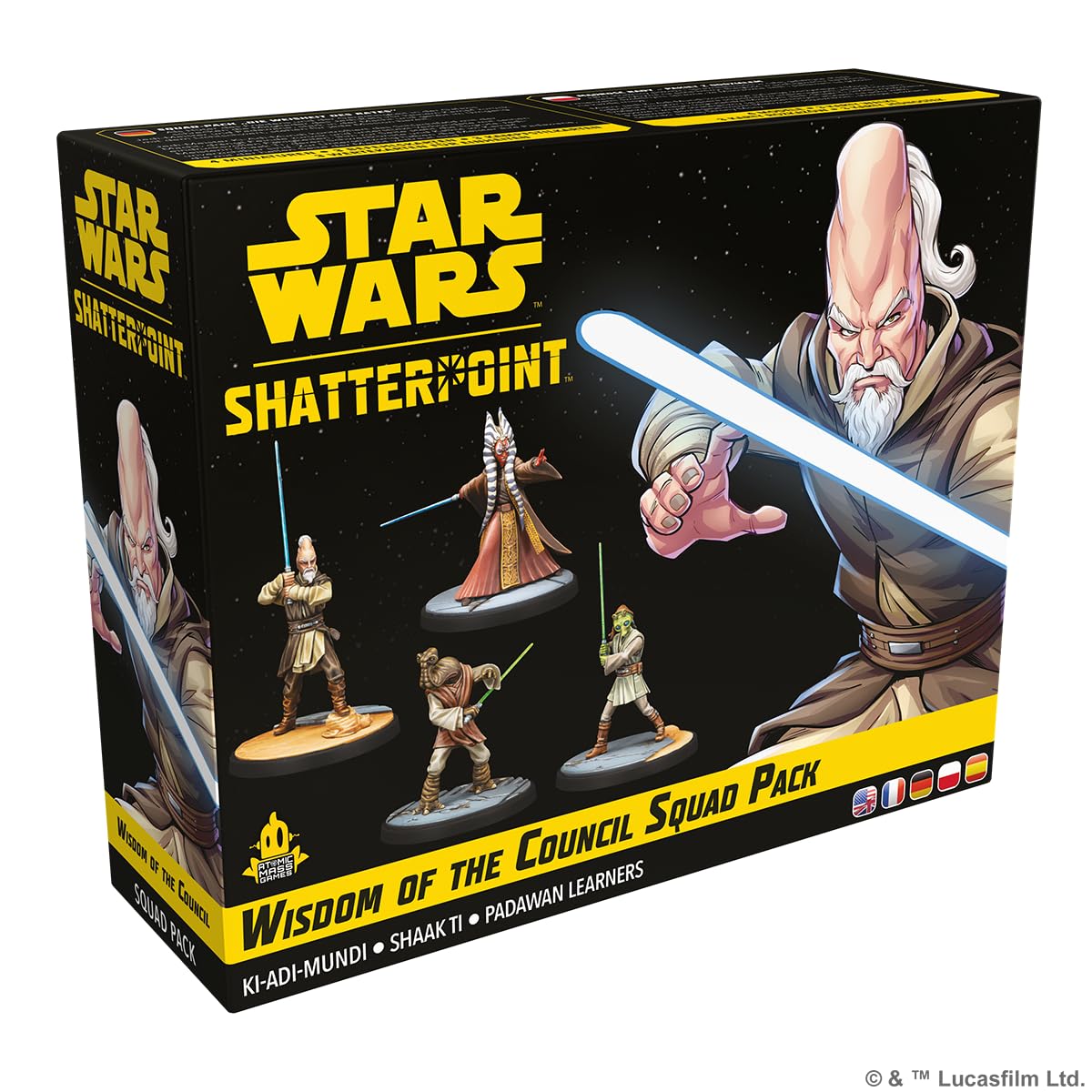 Atomic Mass Games | Star Wars Shatterpoint Wisdom of The Council | Expansión de Miniaturas | A Partir de 14 Años | para 2 Jugadores | 90 Minutos por Partida | Multilenguaje (Incluye Español