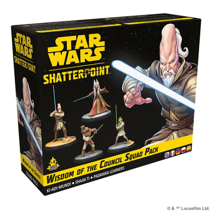 Atomic Mass Games | Star Wars Shatterpoint Wisdom of The Council | Expansión de Miniaturas | A Partir de 14 Años | para 2 Jugadores | 90 Minutos por Partida | Multilenguaje (Incluye Español