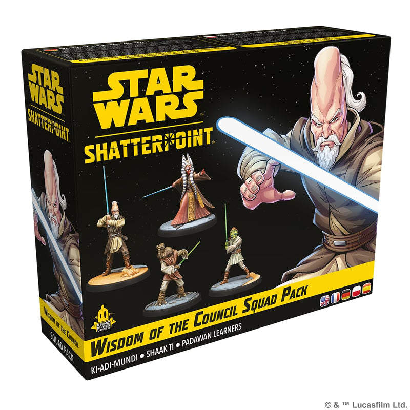 Atomic Mass Games | Star Wars Shatterpoint Wisdom of The Council | Expansión de Miniaturas | A Partir de 14 Años | para 2 Jugadores | 90 Minutos por Partida | Multilenguaje (Incluye Español