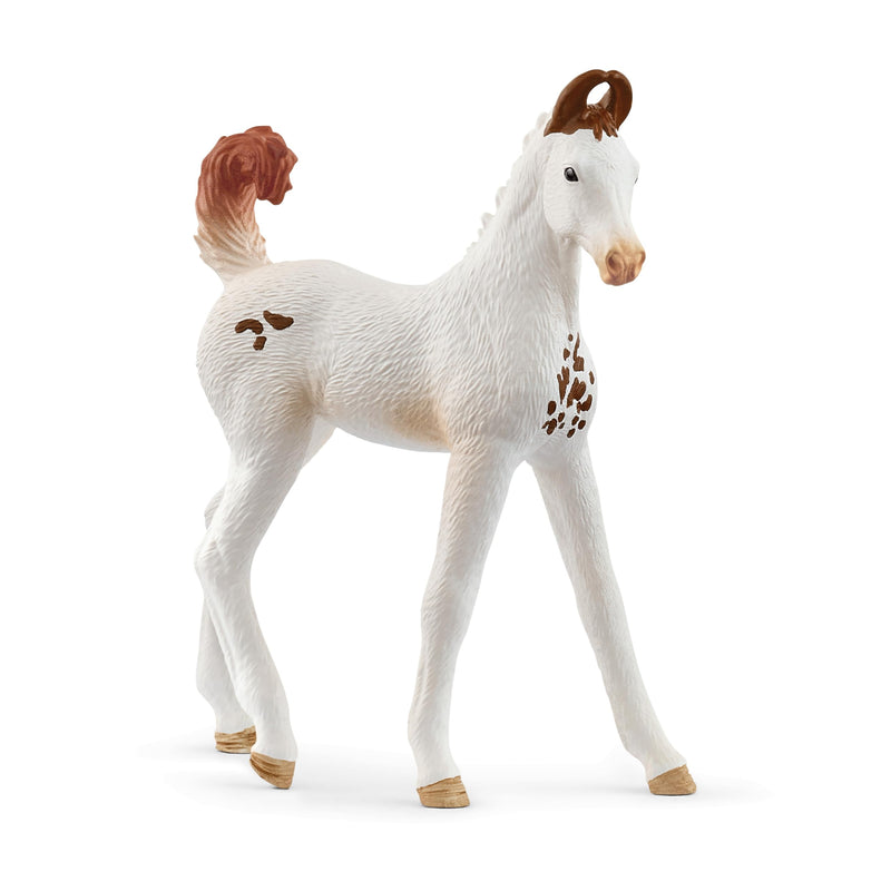Schleich HORSE CLUB - Marwari Foal - 8cm Hand-Painted Collectable, Realistic Toy Horse Figurine for Girls and Boys. Durable Educational Figure for Fun Imaginative Play. Cool Kids Toys Ages 5+ 14896