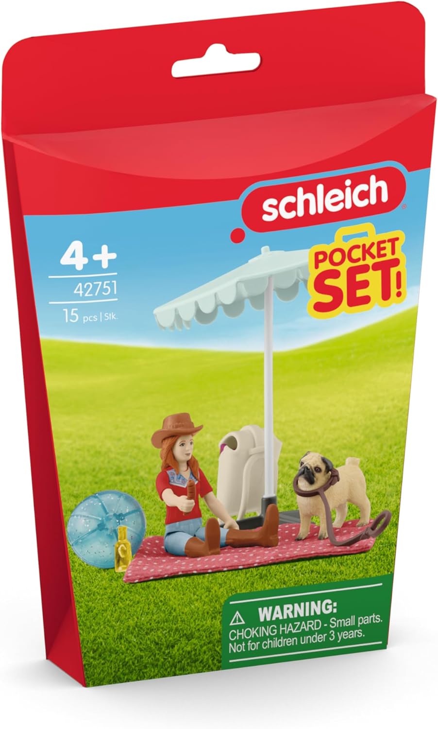 Schleich Horse Club Trip to The Lake with Hannah 15 Piece Pocket Set for Girls and Boys Ages 4+