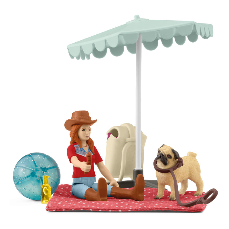 Schleich Horse Club Trip to The Lake with Hannah 15 Piece Pocket Set for Girls and Boys Ages 4+